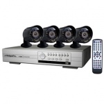 Complete 4 Channel Watchguard H.264 DVR and Camera Kit with 500GB HDD