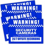 CCTV etichette di avvertenza (confezione da 4) formato A4